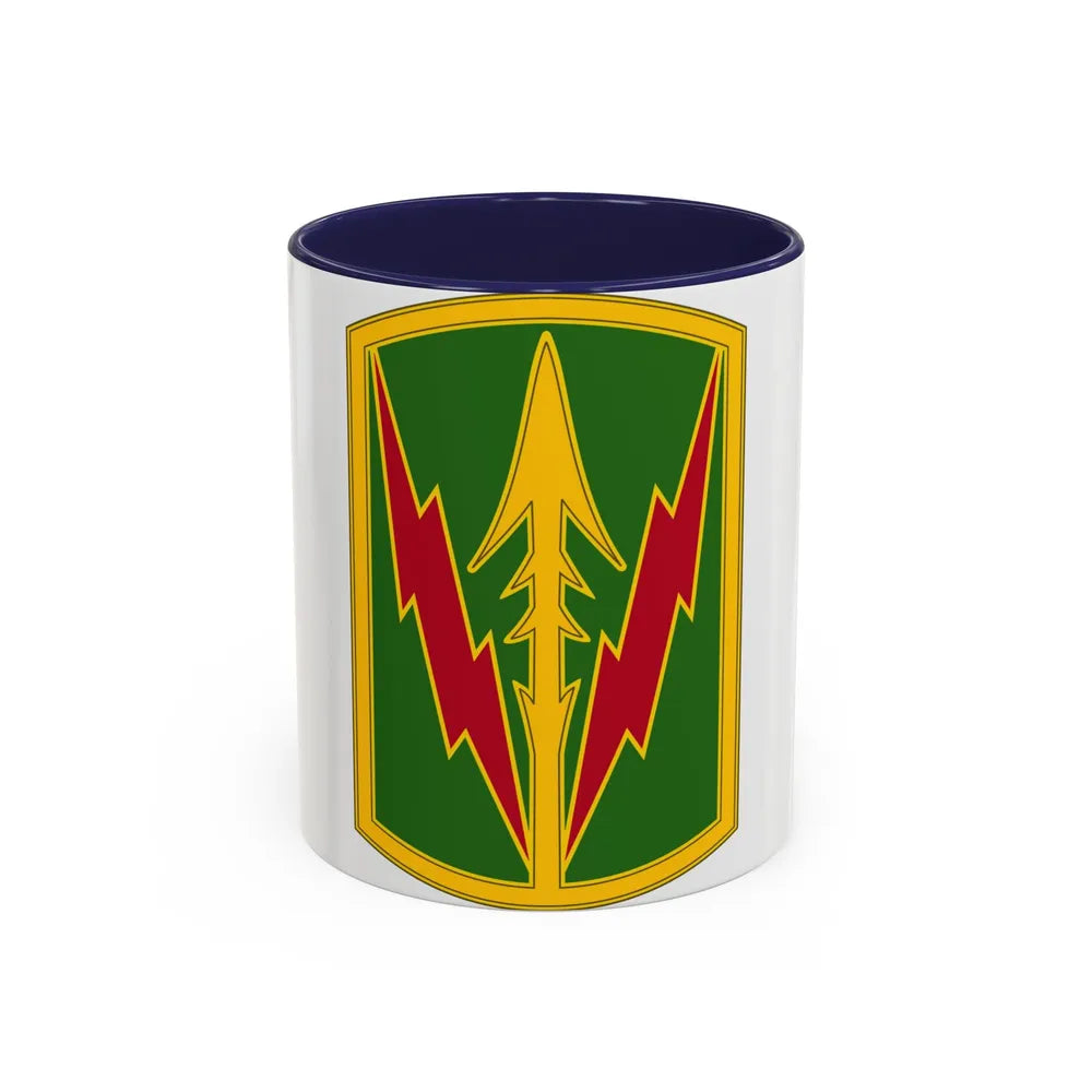 Military Police Brigade Hawaii 3 (U.S. Army) Accent Coffee Mug 11oz Navy - Go Mug Yourself