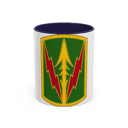 Military Police Brigade Hawaii 3 (U.S. Army) Accent Coffee Mug 11oz Navy - Go Mug Yourself