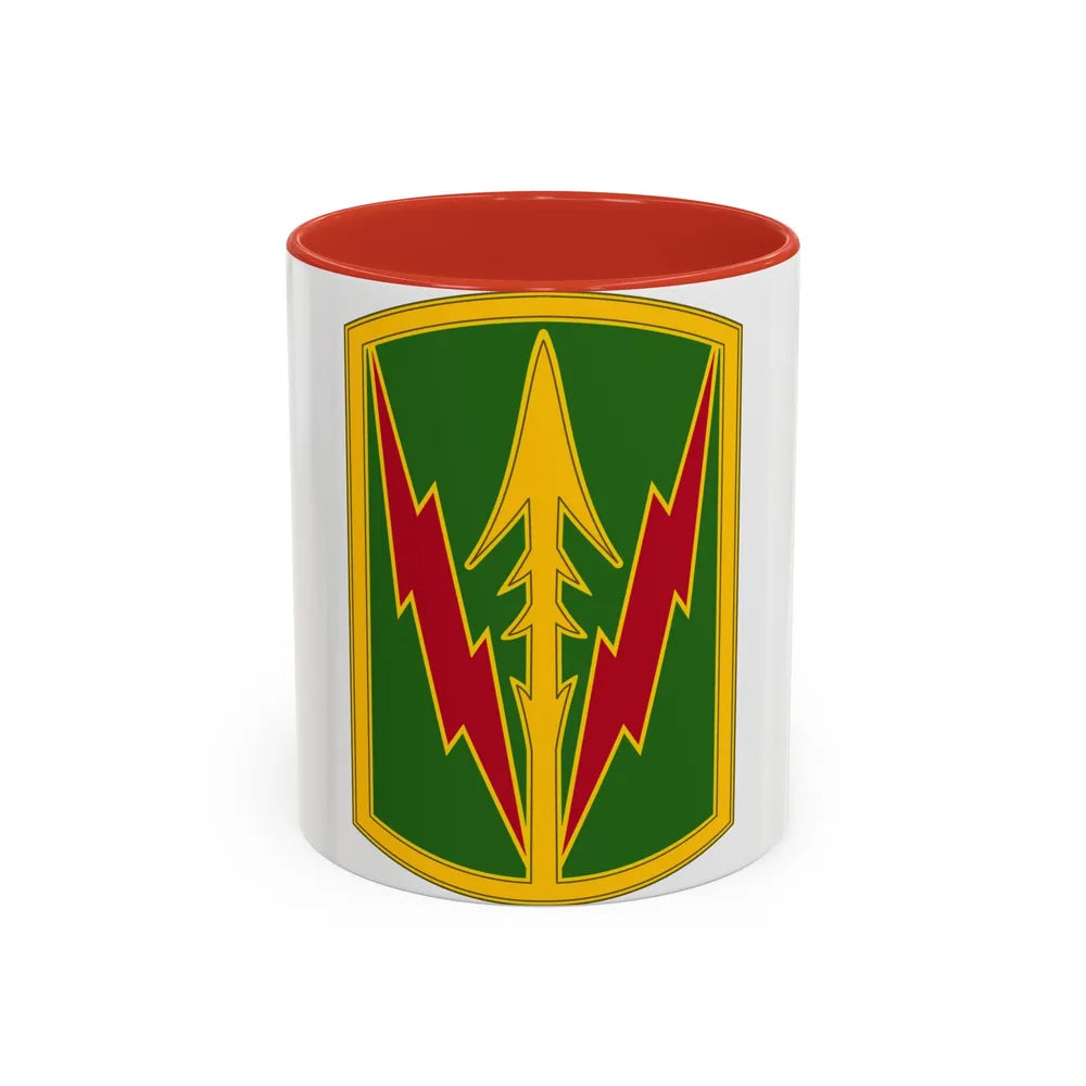 Military Police Brigade Hawaii 3 (U.S. Army) Accent Coffee Mug 11oz Red - Go Mug Yourself