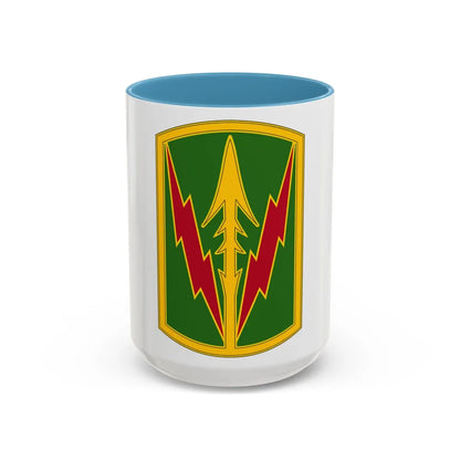 Military Police Brigade Hawaii 3 (U.S. Army) Accent Coffee Mug 15oz Light Blue - Go Mug Yourself