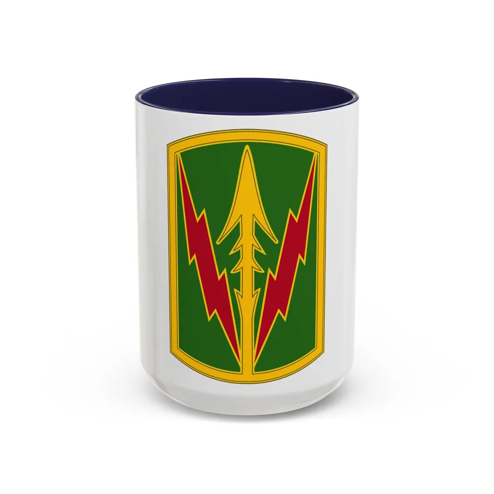 Military Police Brigade Hawaii 3 (U.S. Army) Accent Coffee Mug 15oz Navy - Go Mug Yourself