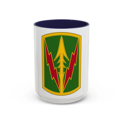 Military Police Brigade Hawaii 3 (U.S. Army) Accent Coffee Mug 15oz Navy - Go Mug Yourself