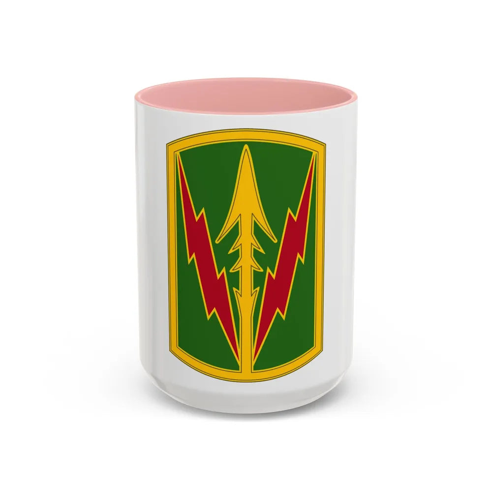 Military Police Brigade Hawaii 3 (U.S. Army) Accent Coffee Mug 15oz Pink - Go Mug Yourself
