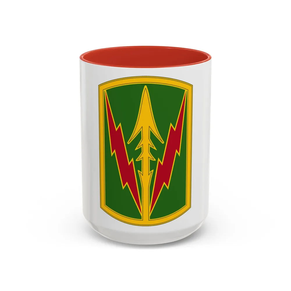 Military Police Brigade Hawaii 3 (U.S. Army) Accent Coffee Mug 15oz Red - Go Mug Yourself
