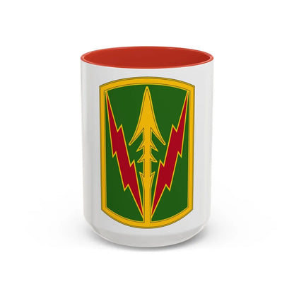 Military Police Brigade Hawaii 3 (U.S. Army) Accent Coffee Mug 15oz Red - Go Mug Yourself