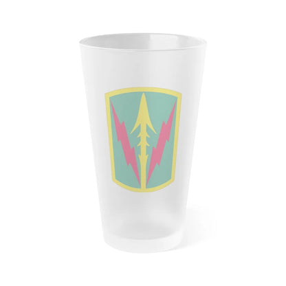 Military Police Brigade Hawaii (U.S. Army) Frosted Pint Glass 16oz-Go Mug Yourself