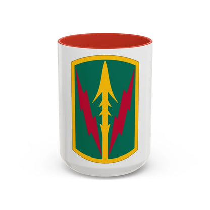 Military Police Brigade Hawaii (U.S. Army) Accent Coffee Mug 15oz Red - Go Mug Yourself