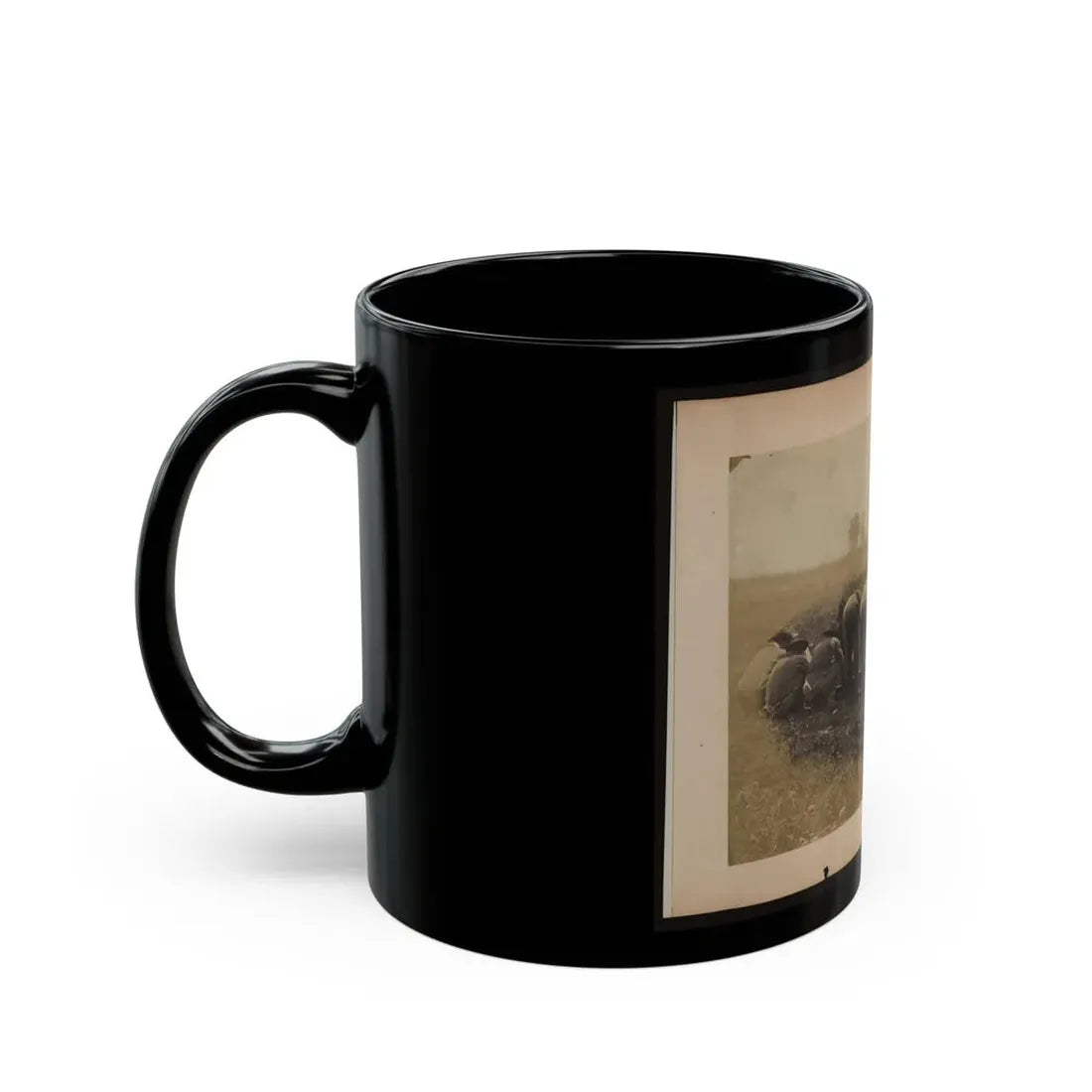 Military Railroad Operations In Northern Virginia  African American Laborers Twisting Rail (U.S. Civil War) Black Coffee Mug - Go Mug Yourself
