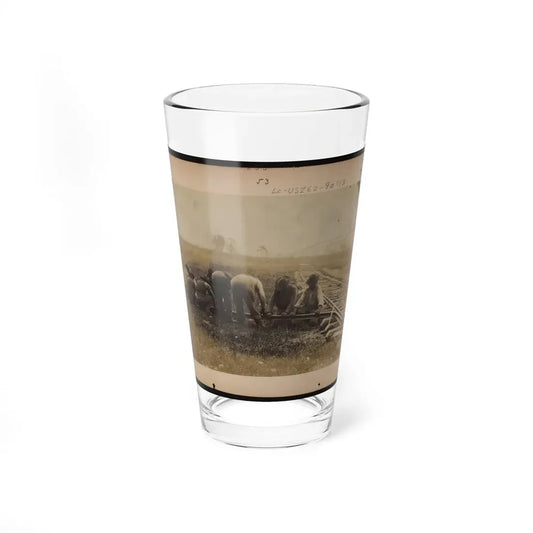 Military Railroad Operations In Northern Virginia  African American Laborers Twisting Rail (U.S. Civil War) Pint Glass 16oz 16oz - Go Mug Yourself