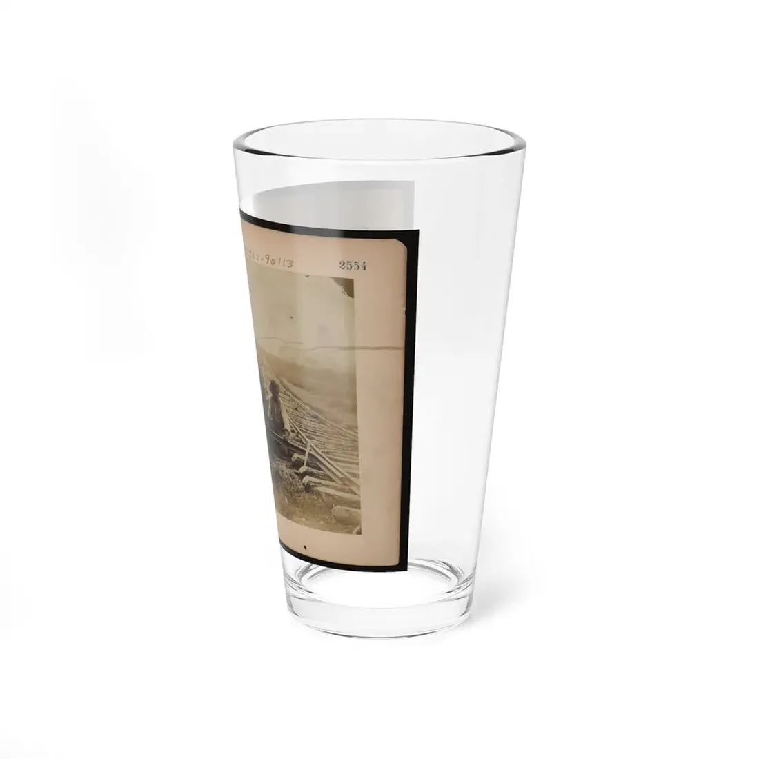 Military Railroad Operations In Northern Virginia  African American Laborers Twisting Rail (U.S. Civil War) Pint Glass 16oz - Go Mug Yourself
