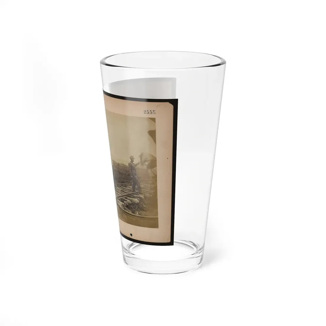 Military Railroad Operations In Northern Virginia  African American Laborers Working On Rail (U.S. Civil War) Pint Glass 16oz - Go Mug Yourself