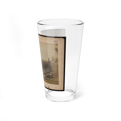 Military Railroad Operations In Northern Virginia  African American Laborers Working On Rail (U.S. Civil War) Pint Glass 16oz - Go Mug Yourself