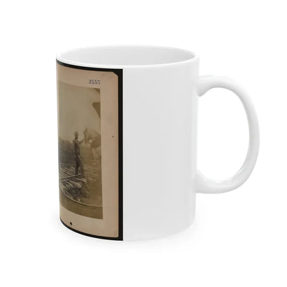Military Railroad Operations In Northern Virginia  African American Laborers Working On Rail (U.S. Civil War) White Coffee Mug - Go Mug Yourself