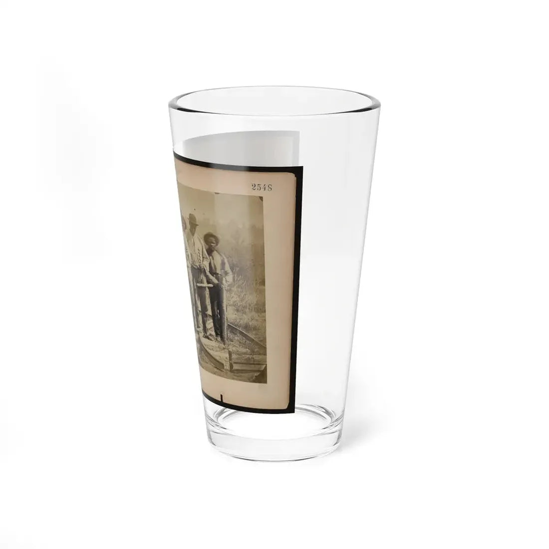 Military Railroad Operations In Northern Virginia  Men Standing On Railroad Track (U.S. Civil War) Pint Glass 16oz - Go Mug Yourself