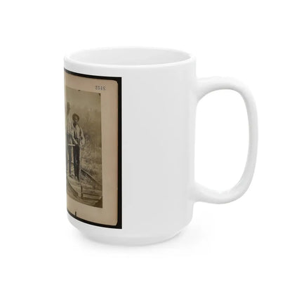 Military Railroad Operations In Northern Virginia  Men Standing On Railroad Track (U.S. Civil War) White Coffee Mug - Go Mug Yourself