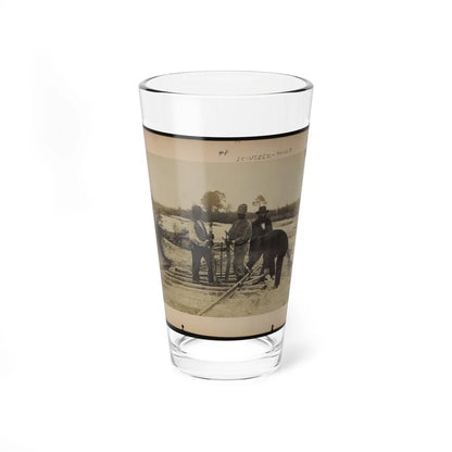 Military Railroad Operations In Northern Virginia Men Using Levers For Loosening Rails 001 (U.S. Civil War) Pint Glass 16oz-16oz-Go Mug Yourself