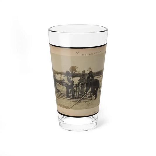 Military Railroad Operations In Northern Virginia  Men Using Levers For Loosening Rails 001 (U.S. Civil War) Pint Glass 16oz 16oz - Go Mug Yourself