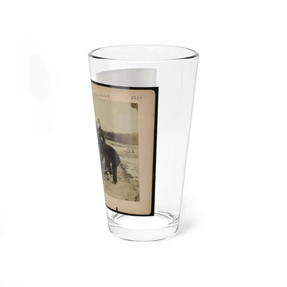 Military Railroad Operations In Northern Virginia  Men Using Levers For Loosening Rails 001 (U.S. Civil War) Pint Glass 16oz - Go Mug Yourself