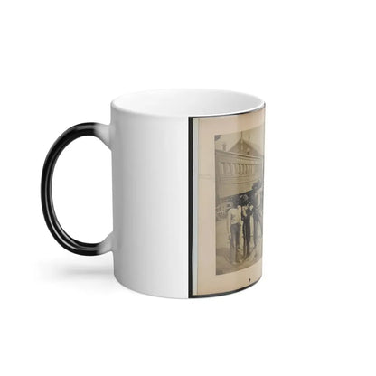 Military Railroad Operations in Northern Virginia  Men Using Levers for Loosening Rails(2) (U.S. Civil War) Color Changing Coffee Mug 11oz - Go Mug Yourself