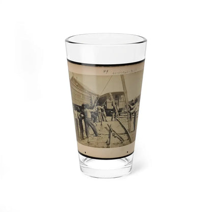 Military Railroad Operations In Northern Virginia  Men Using Levers For Loosening Rails(2) (U.S. Civil War) Pint Glass 16oz 16oz - Go Mug Yourself