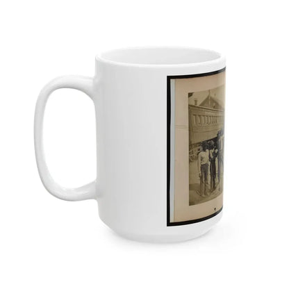Military Railroad Operations In Northern Virginia  Men Using Levers For Loosening Rails(2) (U.S. Civil War) White Coffee Mug - Go Mug Yourself