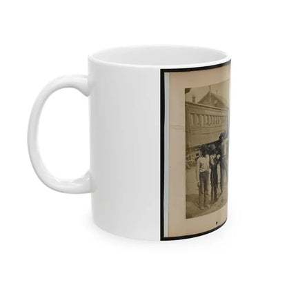 Military Railroad Operations In Northern Virginia  Men Using Levers For Loosening Rails(2) (U.S. Civil War) White Coffee Mug - Go Mug Yourself
