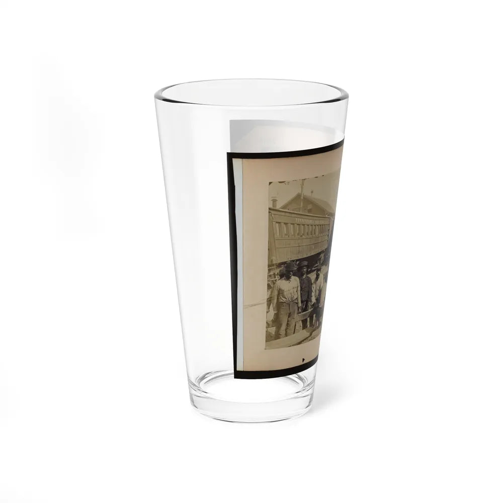 Military Railroad Operations In Northern Virginia Men Using Levers For Loosening Rails (U.S. Civil War) Pint Glass 16oz-Go Mug Yourself