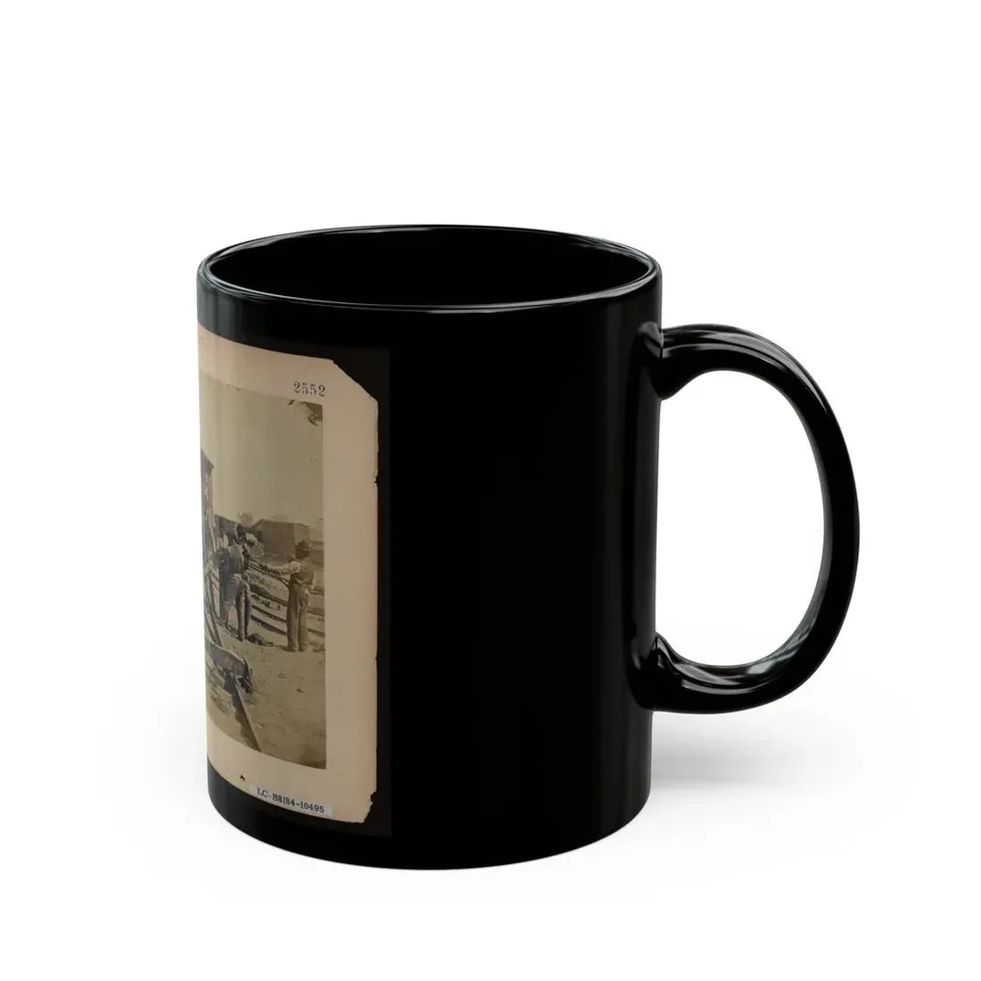 Military Railroad Operations In Northern Virginia  Men Using Levers For Loosening Rails (U.S. Civil War) Black Coffee Mug - Go Mug Yourself