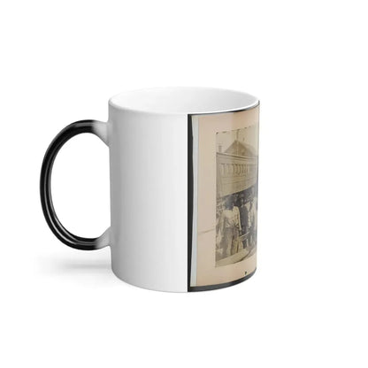 Military Railroad Operations in Northern Virginia  Men Using Levers for Loosening Rails (U.S. Civil War) Color Changing Coffee Mug 11oz - Go Mug Yourself