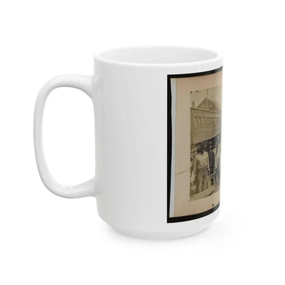 Military Railroad Operations In Northern Virginia  Men Using Levers For Loosening Rails (U.S. Civil War) White Coffee Mug - Go Mug Yourself
