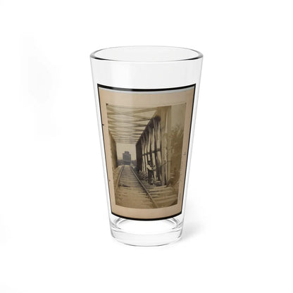 Military Railroad Operations In Northern Virginia Men Working On Bridge (U.S. Civil War) Pint Glass 16oz-16oz-Go Mug Yourself