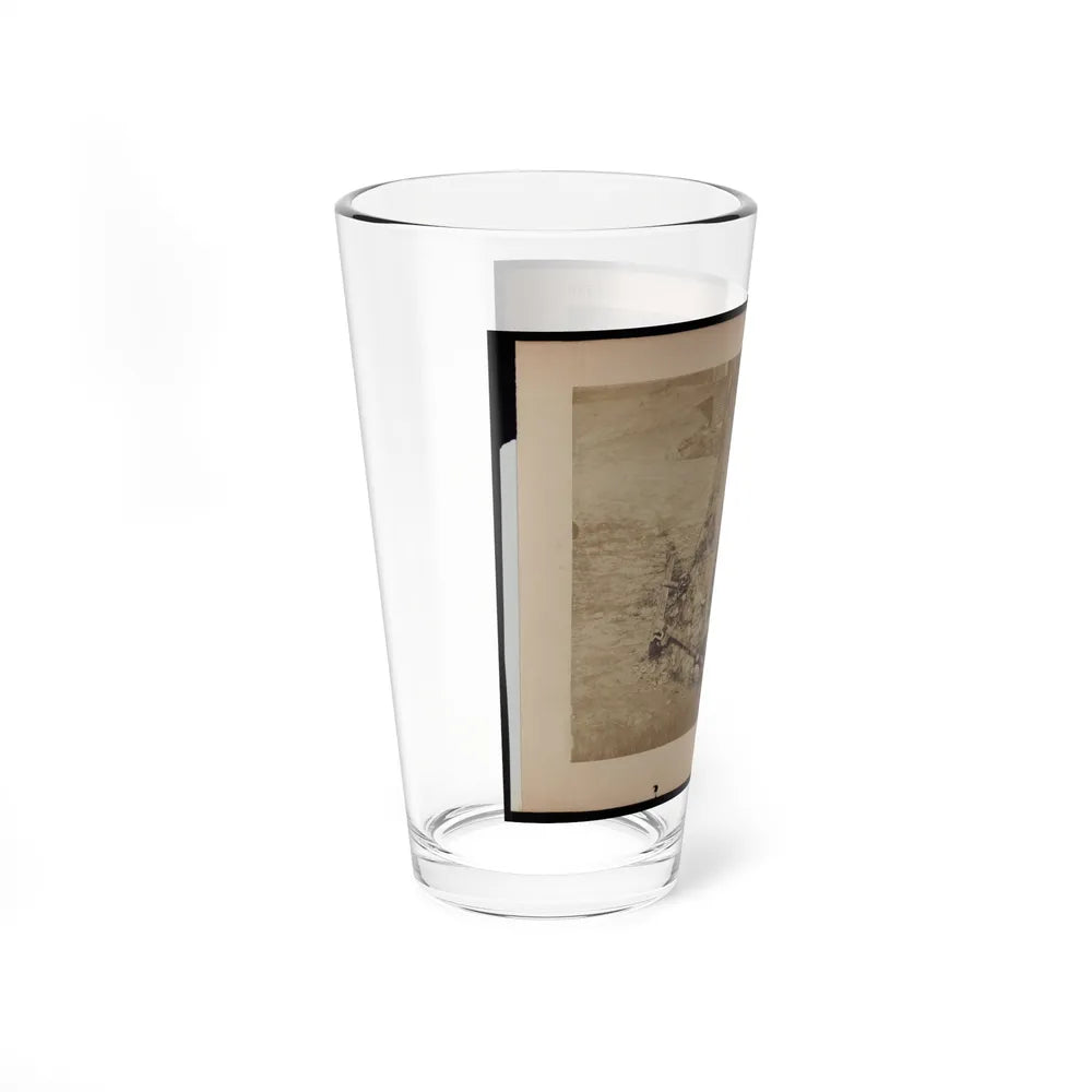 Military Railroad Operations In Northern Virginia Pieces Of Rail And Wood Chained Around A Tree (U.S. Civil War) Pint Glass 16oz-Go Mug Yourself