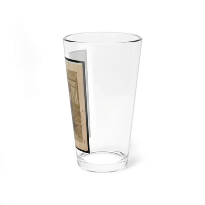 Military Railroad Operations In Northern Virginia  Two Men Boring Holes In Bridge Trestles And Man With Haupt's Torpedo (U.S. Civil War) Pint Glass 16oz - Go Mug Yourself