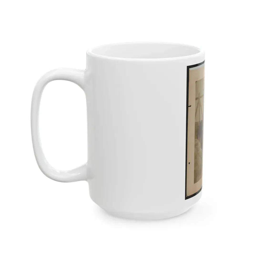 Military Railroad Operations In Northern Virginia  Two Men Boring Holes In Bridge Trestles And Man With Haupt's Torpedo (U.S. Civil War) White Coffee Mug - Go Mug Yourself