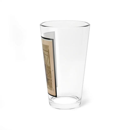 Military Railroad Operations In Northern Virginia Two Men Boring Holes In Bridge Trestles And Man With Haupt's Torpedo (U.S. Civil War) Pint Glass 16oz-Go Mug Yourself