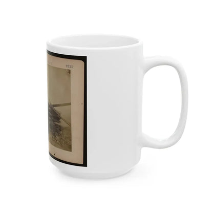 Military Railroad Operations In Northern Virginia  Two Piles Of Rails And Wooden Ties (U.S. Civil War) White Coffee Mug - Go Mug Yourself