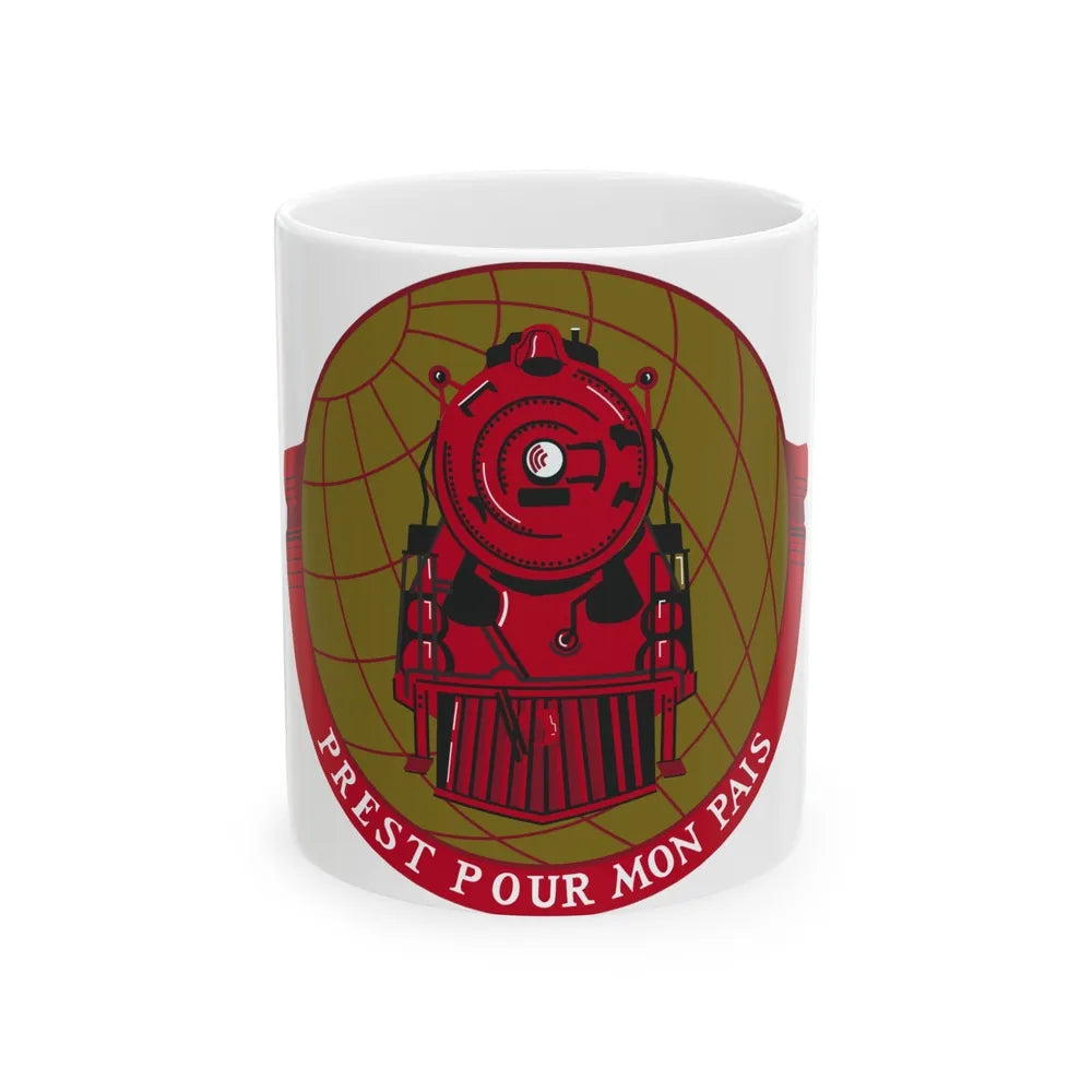 Military Railway Service (U.S. Army) White Coffee Mug-11oz-Go Mug Yourself