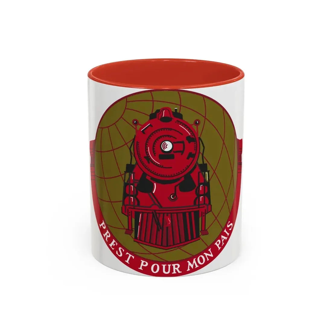 Military Railway Service (U.S. Army) Accent Coffee Mug 11oz Red - Go Mug Yourself