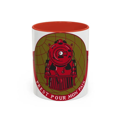 Military Railway Service (U.S. Army) Accent Coffee Mug 11oz Red - Go Mug Yourself