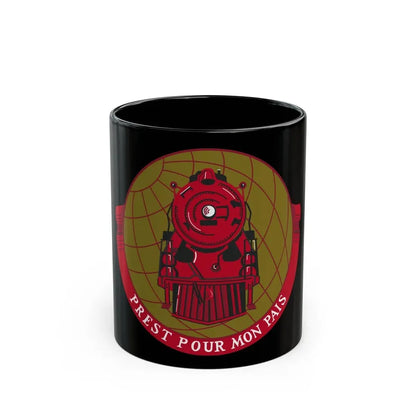 Military Railway Service (U.S. Army) Black Coffee Mug 11oz - Go Mug Yourself