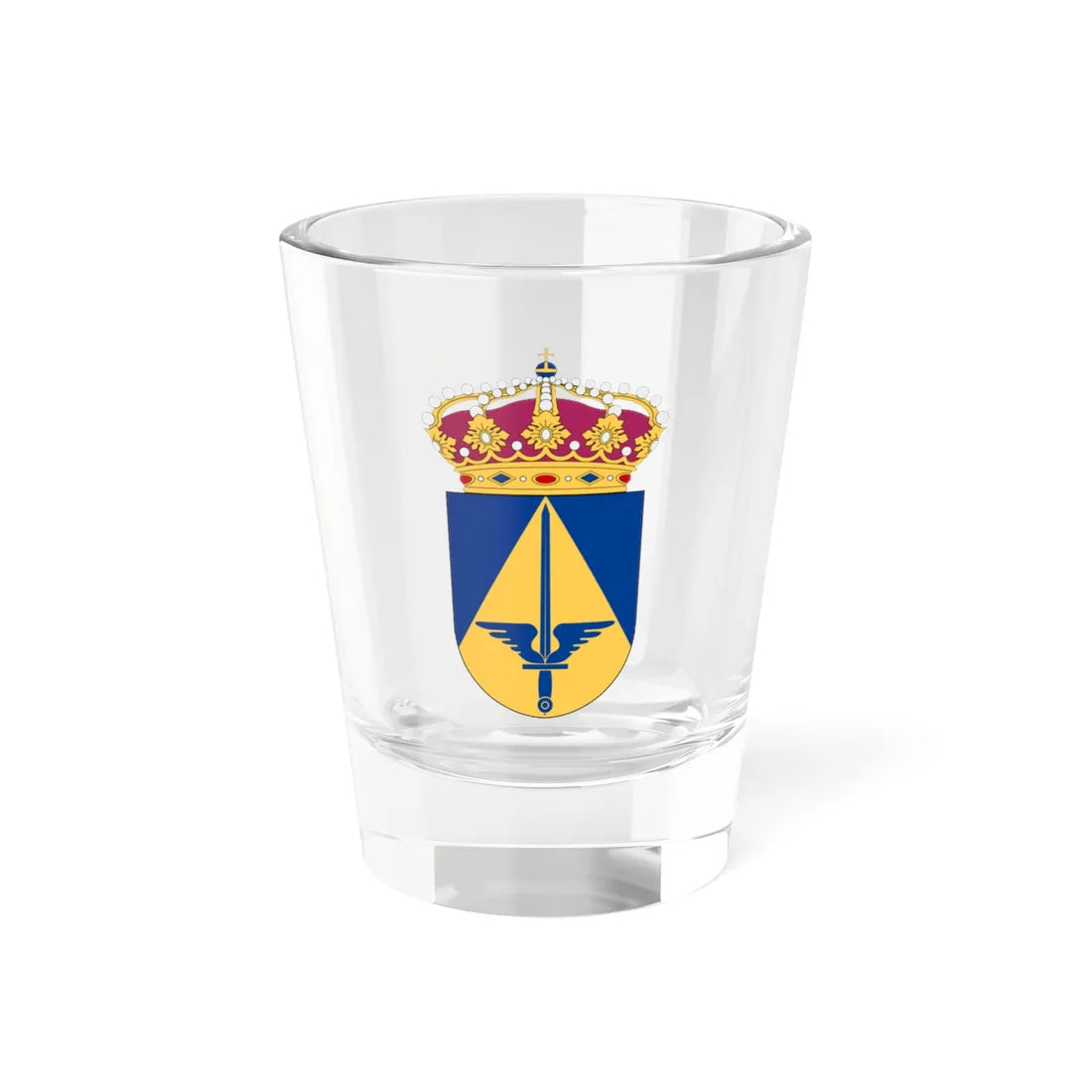 Militära flyginspektionen vapen (Sweden) (Coat of Arms) Shot Glass 1.5oz 1.5oz - Go Mug Yourself