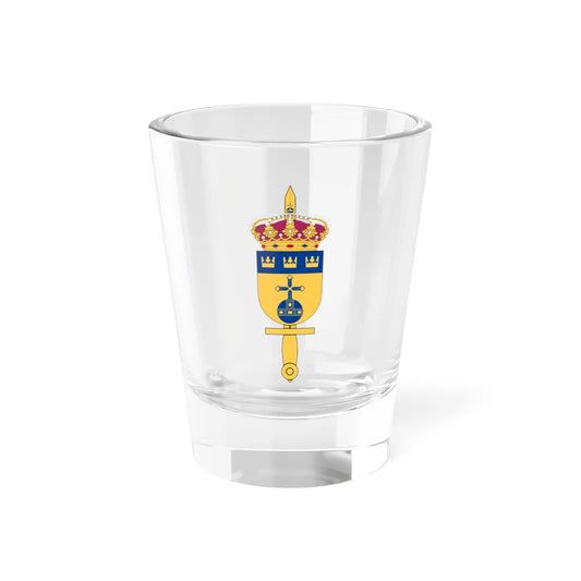 Militärregion Mitt vapen (Sweden) (Coat of Arms) Shot Glass 1.5oz 1.5oz - Go Mug Yourself