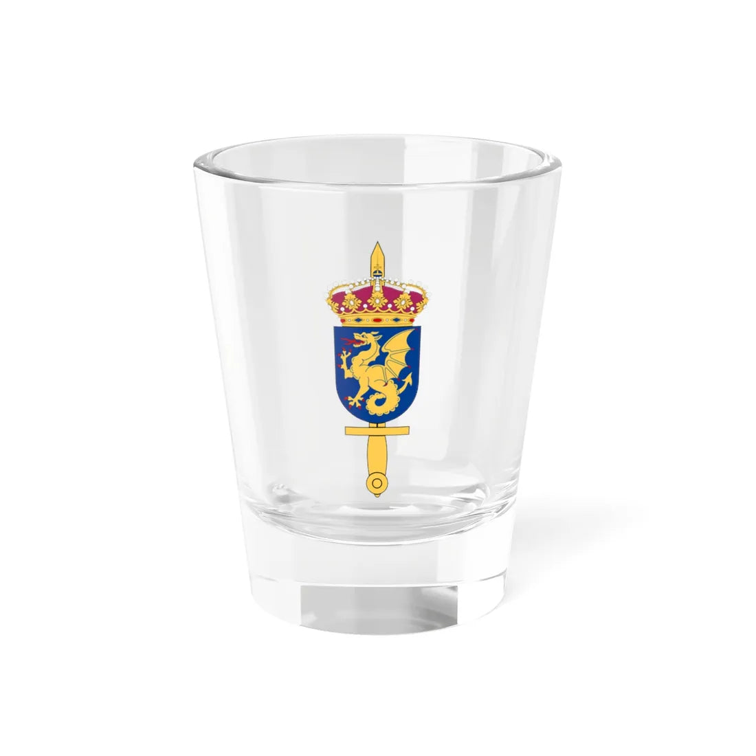 Militärregion Syd vapen (Sweden) (Coat of Arms) Shot Glass 1.5oz 1.5oz - Go Mug Yourself