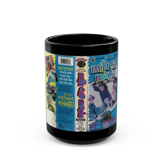 Milk Cap Mania Volume 1 (VHS COVER) - Black Coffee Mug 15oz - Go Mug Yourself