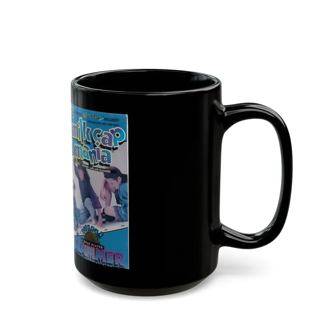 Milk Cap Mania Volume 1 (VHS COVER) - Black Coffee Mug - Go Mug Yourself