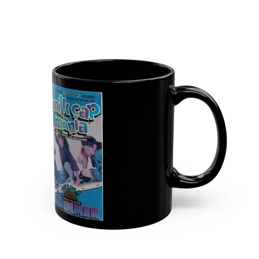 Milk Cap Mania Volume 1 (VHS COVER) - Black Coffee Mug - Go Mug Yourself