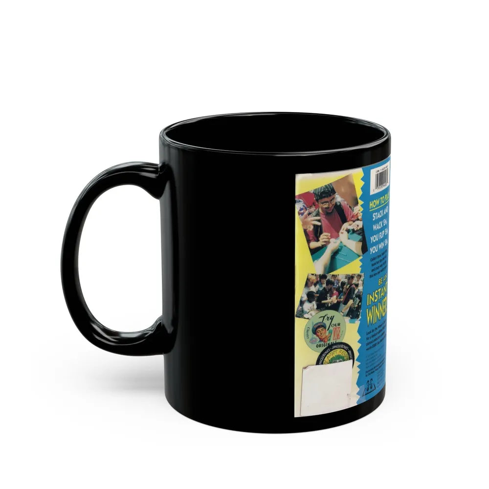 Milk Cap Mania Volume 1 (VHS COVER) - Black Coffee Mug-Go Mug Yourself