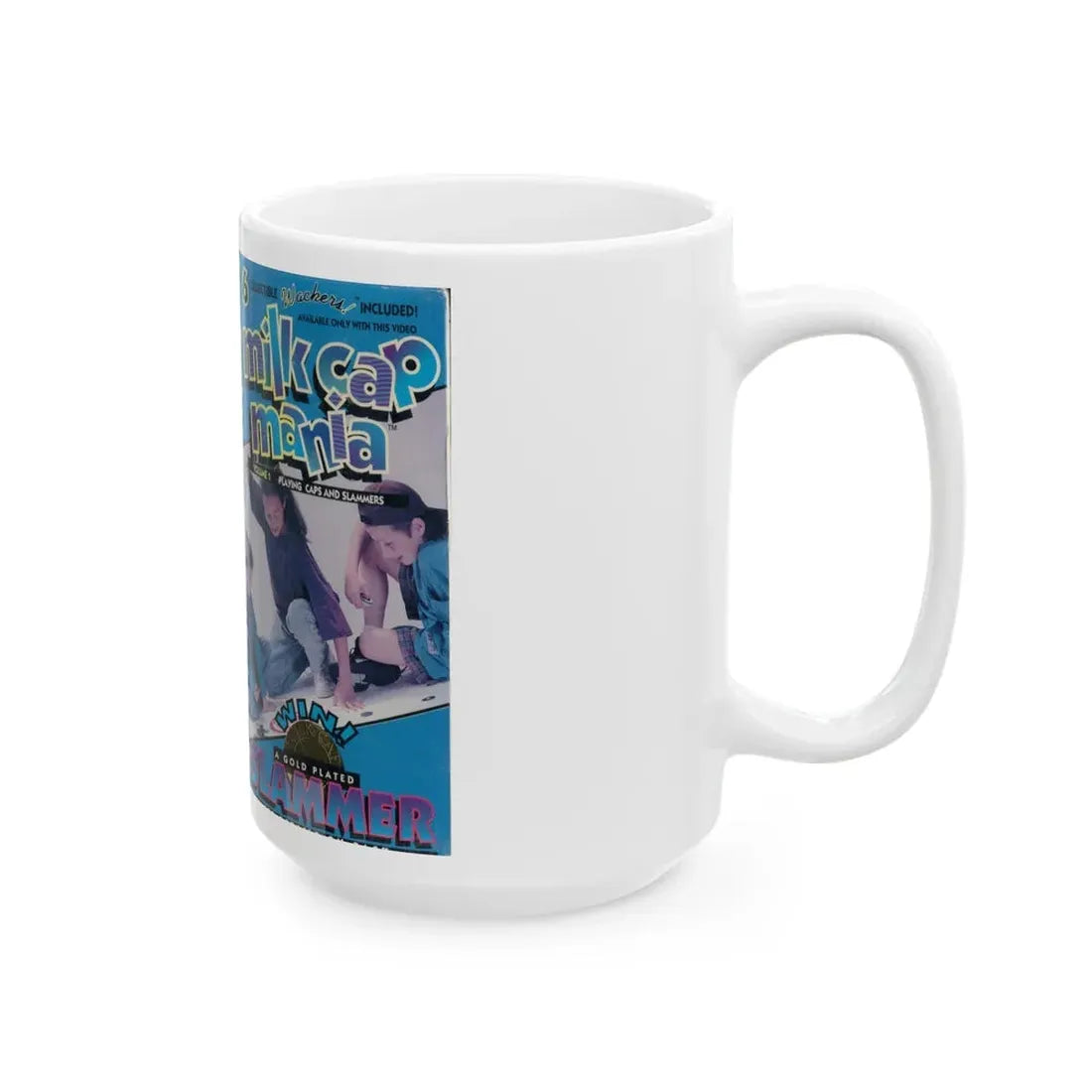 Milk Cap Mania Volume 1 (VHS COVER) - White Coffee Mug - Go Mug Yourself