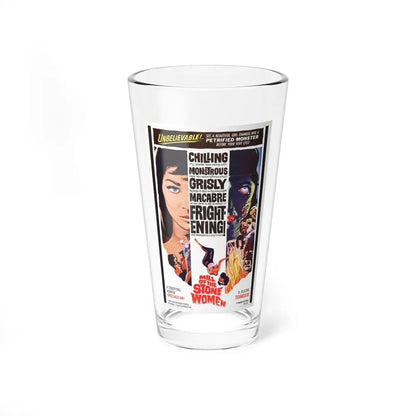 MILL OF THE STONE WOMEN 1960 Movie Poster - Pint Glass 16oz 16oz - Go Mug Yourself
