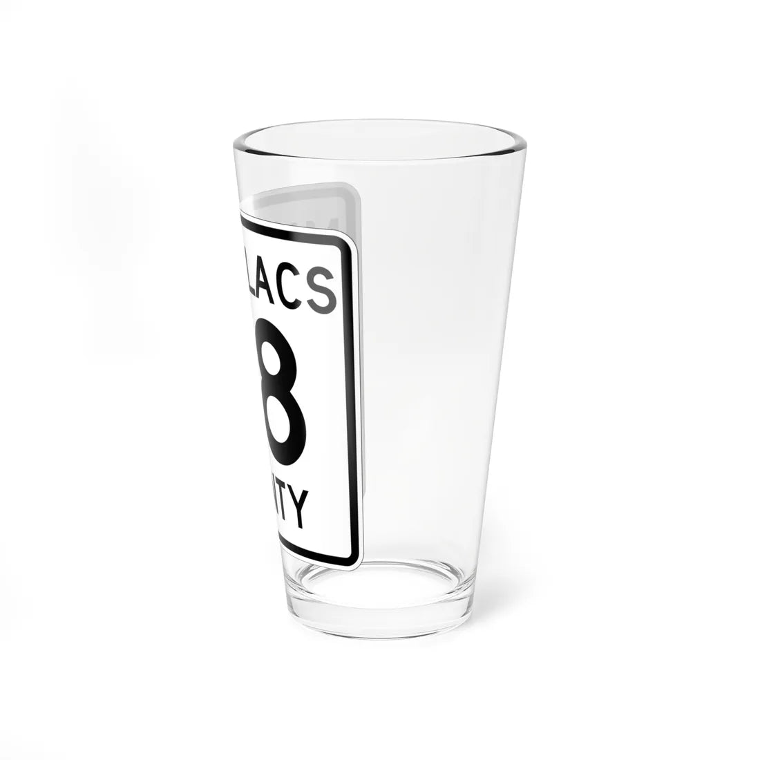 Mille Lacs County 118 MN (Minnesota) (Road Sign) Pint Glass 16oz - Go Mug Yourself